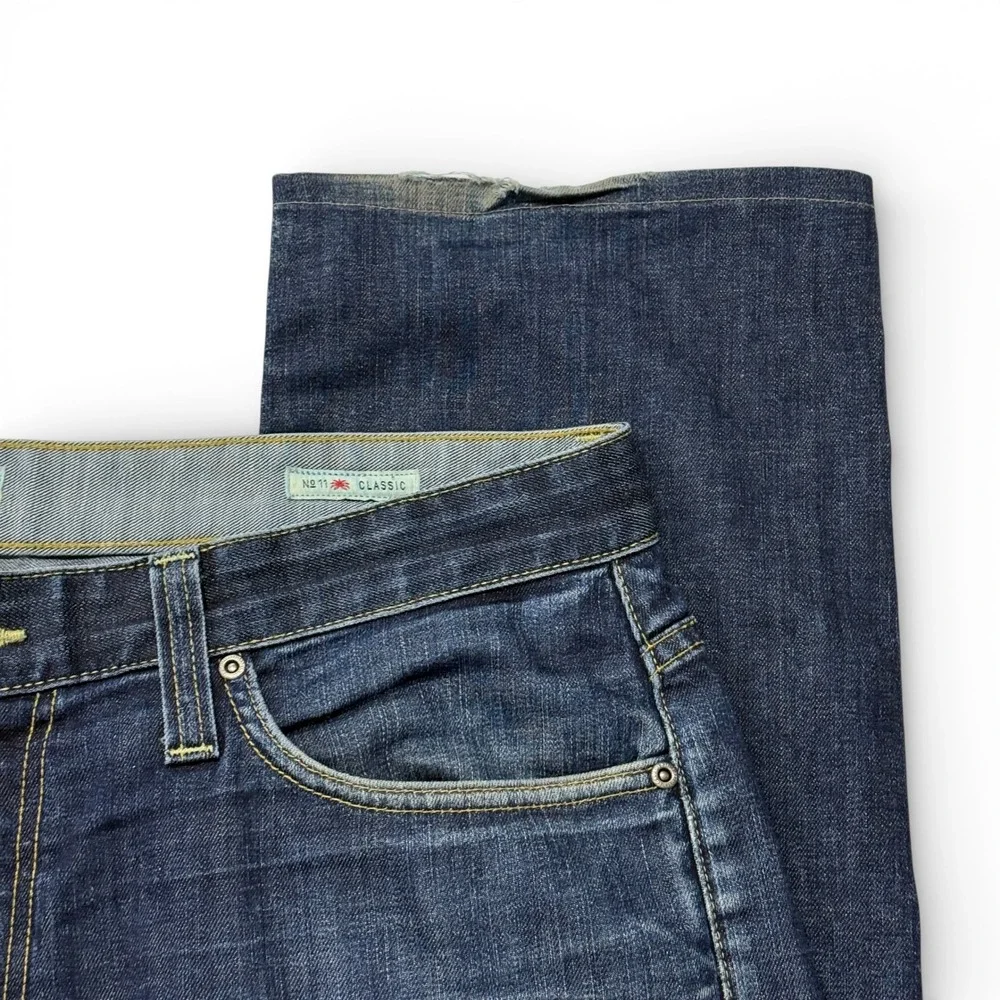Agave Denim Mens No 11 Classic Straight Leg Jeans Blue 36 x 29 USA‎ Made